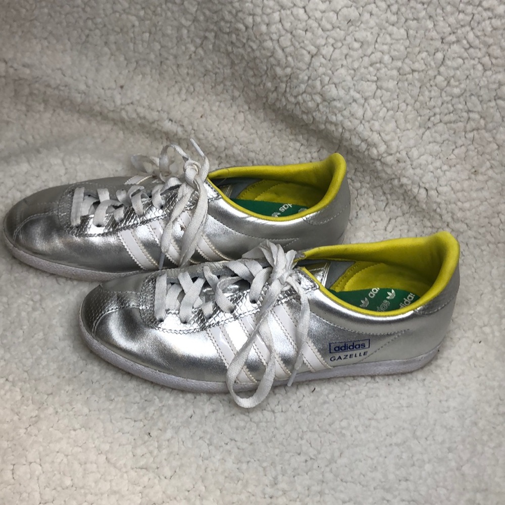 Metallic Silver Adidas Originals OG Gazelle 7